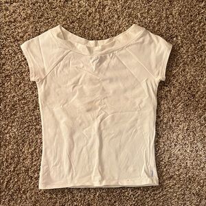 Limited Too Cream Short Sleeve Top